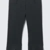Low Rise Tailored Capri Trousers – Black