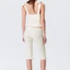 Low Rise Tailored Capri Trousers – Off-White