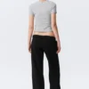 Low Rise Terry Sweatpants – Black
