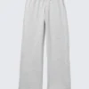 Low Rise Terry Sweatpants – Grey Melange
