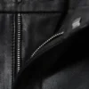 Low Rise Wide Leg Leather Trousers – Black