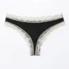 Low-Waist Lace Hipster Briefs – Black & Off-White