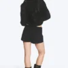Low Waist Mini Suiting Shorts – Black