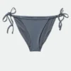Low Waist Ruched Bikini Briefs – Blue