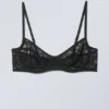 Lucy Lace Underwire Bra – Black