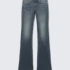 Luna Low Rise Skinny Bootcut Jeans – Blue Hymn – Medium Blue