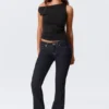 Luna Low Rise Skinny Bootcut Jeans – Blue Rinse – Dark Blue