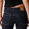Luna Low Rise Skinny Bootcut Jeans – Blue Rinse – Dark Blue