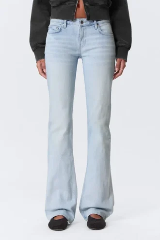luna low rise skinny bootcut jeans fluid blue light blue 2 330x495 - Luna Low Rise Skinny Bootcut Jeans - Fluid Blue - Light Blue