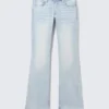 Luna Low Rise Skinny Bootcut Jeans – Fluid Blue – Light Blue