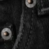 Maia Mid Rise Denim Hot Pants – Tuned Black – Black