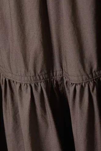 Maxi Cotton Skirt – Dark Mole