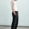 Mechatok Embroidered Sweatpants – Black