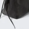Medium Faux Leather Tote Bag – Dark