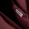 Medium Nylon Twill Shoulder Bag – Dark Red