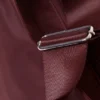 Medium Nylon Twill Shoulder Bag – Dark Red