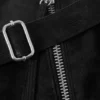 Medium Zip Shoulder Bag – Black