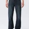 Mercury Mid Rise Relaxed Bootcut Jeans – Deep Sea Blue – Dark Blue