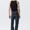 Mercury Mid Rise Relaxed Bootcut Jeans – Deep Sea Blue – Dark Blue