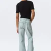 Mercury Mid Rise Relaxed Bootcut Jeans – Ghost Blue – Light Blue
