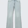 Mercury Mid Rise Relaxed Bootcut Jeans – Ghost Blue – Light Blue