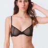Mesh Wire Bra – Black