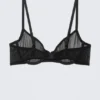 Mesh Wire Bra – Black