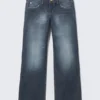 Messy Low Rise Regular Straight Jeans – Star Blue – Dark Blue | Cheap Monday Gb