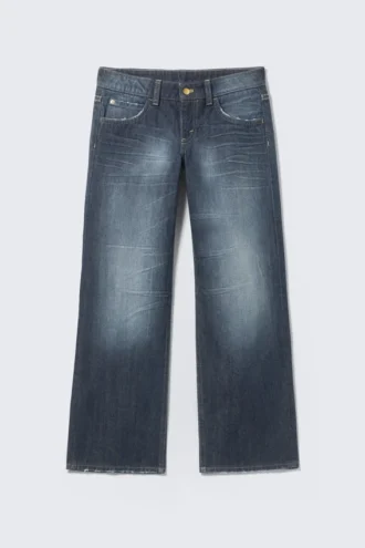 Messy Low Rise Regular Straight Jeans – Star Blue – Dark Blue | Cheap Monday Gb