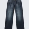 Messy Low Rise Regular Straight Jeans – Star Blue – Dark Blue | Cheap Monday Gb