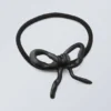 Metal Bow Hair Elastic – Black