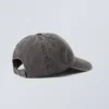 Metal Detail Baseball Cap – Washed Dark Grey