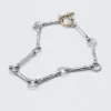 Metal Link Necklace – Silver & Golden