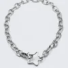 Metal Link Wallet Chain – Silver