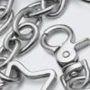 Metal Link Wallet Chain – Silver