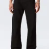 Meteor Low Rise Relaxed Straight Jeans – Black Rinse – Black