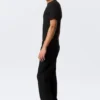 Meteor Low Rise Relaxed Straight Jeans – Black Rinse – Black