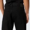 Meteor Low Rise Relaxed Straight Jeans – Black Rinse – Black