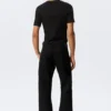 Meteor Low Rise Relaxed Straight Jeans – Black Rinse – Black