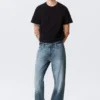 Meteor Low Rise Relaxed Straight Jeans – Board Blue – Medium Blue
