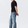 Meteor Low Rise Relaxed Straight Jeans – Board Blue – Medium Blue