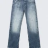 Meteor Low Rise Relaxed Straight Jeans – Board Blue – Medium Blue
