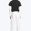 Meteor Low Rise Relaxed Straight Jeans – Dirty White – White