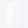 Meteor Low Rise Relaxed Straight Jeans – Dirty White – White