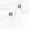 Meteor Low Rise Relaxed Straight Jeans – Dirty White – White