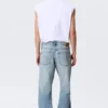 Meteor Low Rise Relaxed Straight Jeans – Kimberley Blue – Medium Blue