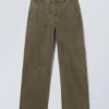 Micha Loose Workwear Trousers – Dark Mole