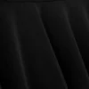 Mid Rise Asymmetric Jersey Skirt – Black