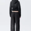 Mid-Rise Baggy Studded Graphic Sweatpants – Studded Black
