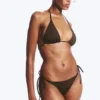 Mid Rise Brazilian Tie Bikini Bottoms – Dark Brown